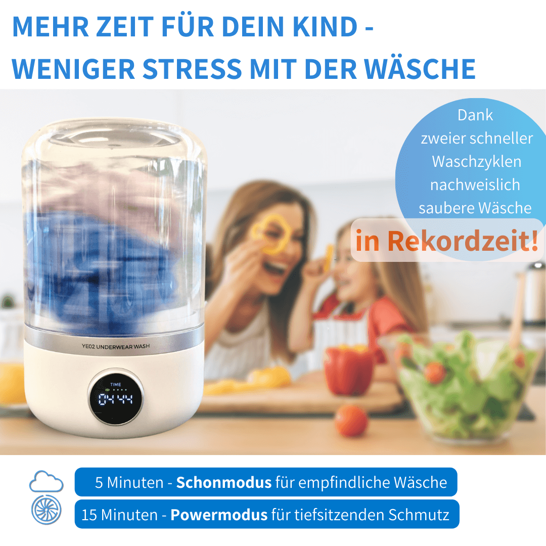MiniWASH - Das flexible Waschwunder für mehr Familienzeit