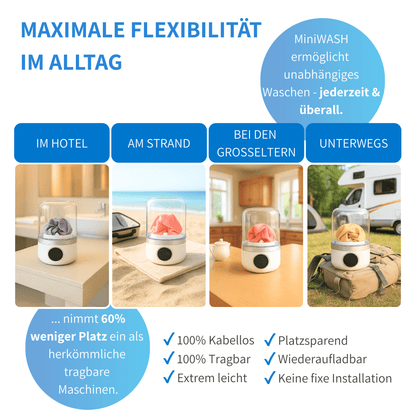 MiniWASH - Das flexible Waschwunder für mehr Familienzeit